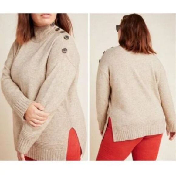 NWT Anthropologie Plus Margarita Tunic Sweater | 1X - Picture 1 of 5